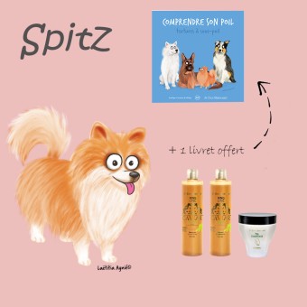 Pack Entretien Spitz Pomeranian - Shampoing, Après-Shampoing et PEK