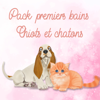 Pack Shampooing et Après-Shampooing Talc pour Chiots et Chatons - ISB Traditional