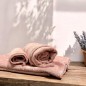 Serviette / Drap de Bain Rose - Toulouse - BULLE & DOUCE